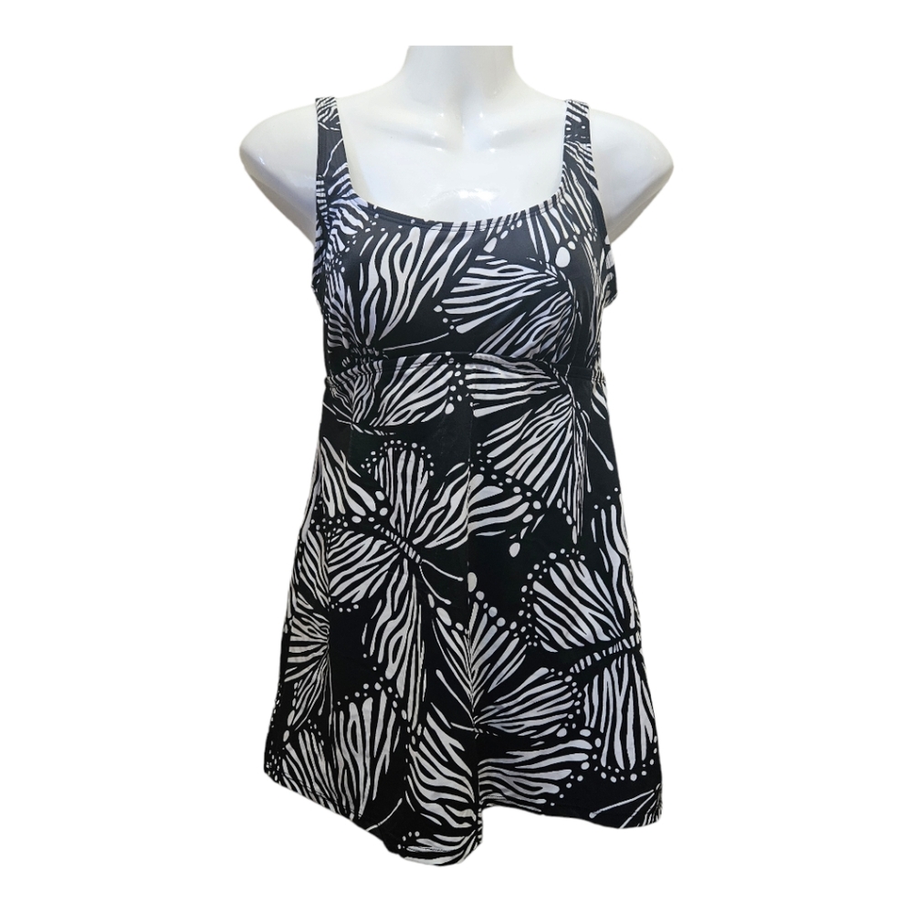 Coastal Cove Swimwear One Piece,Scoop Babydoll Swimdress  US10